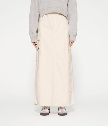 maxi skirt twill | ecru