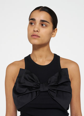 the tank top bow | black