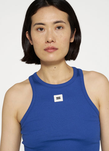 tank top rib | true blue