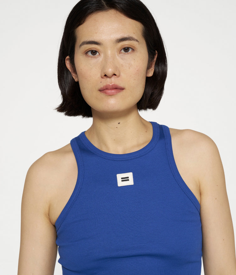 tank top rib | true blue