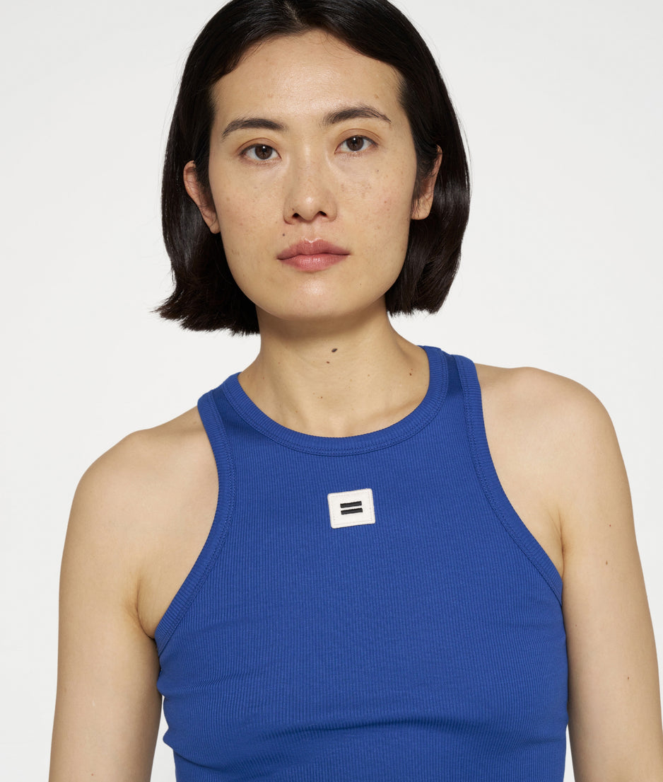 tank top rib | true blue