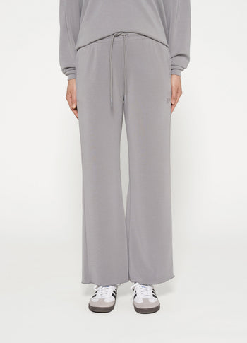 flared jogger scuba | graphite