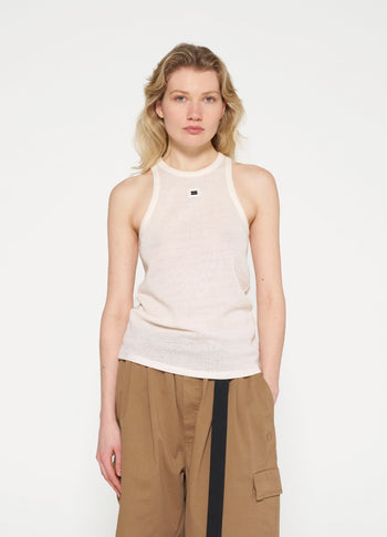 tank top mesh | ecru