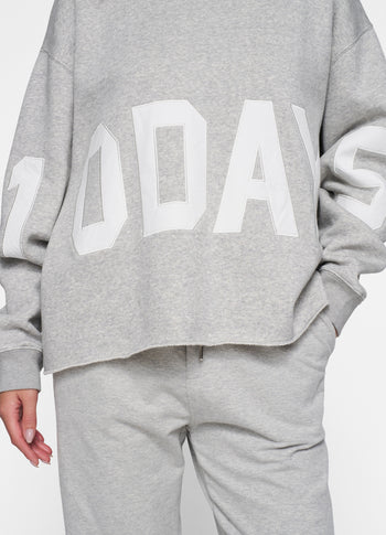 THE STATEMENT LOGO HOODIE | light grey melee