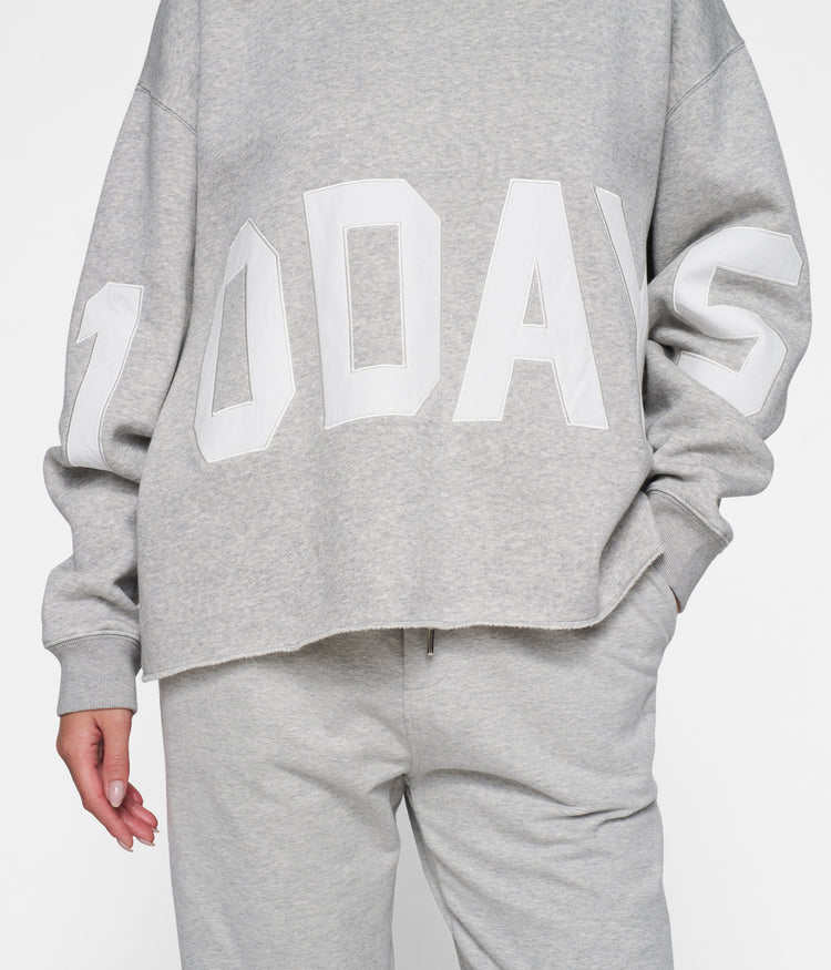 THE STATEMENT LOGO HOODIE | light grey melee