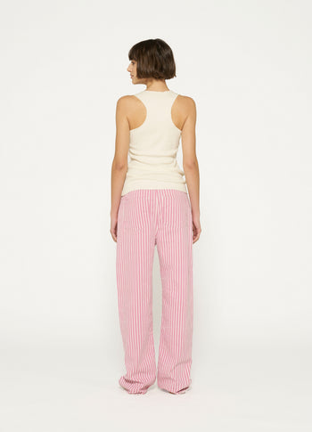 twill pants stripe | orchid pink