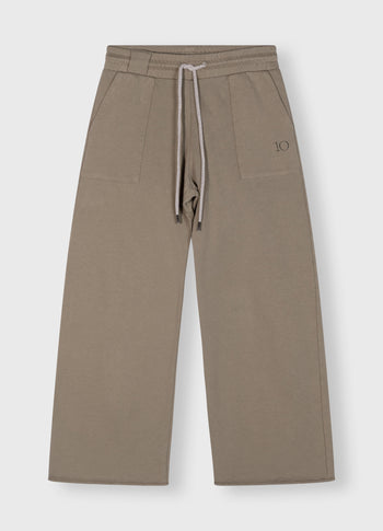 flared jogger | sage