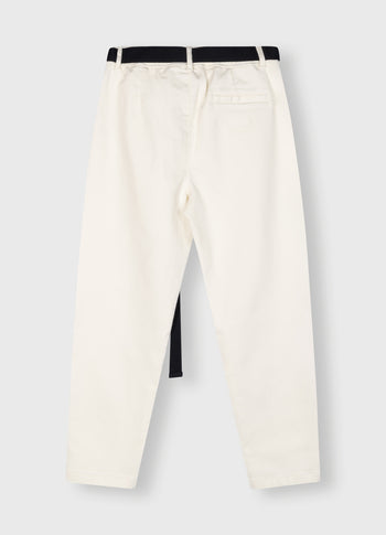 belted pants jog denim | light natural