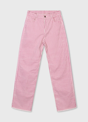 twill pants stripe | orchid pink