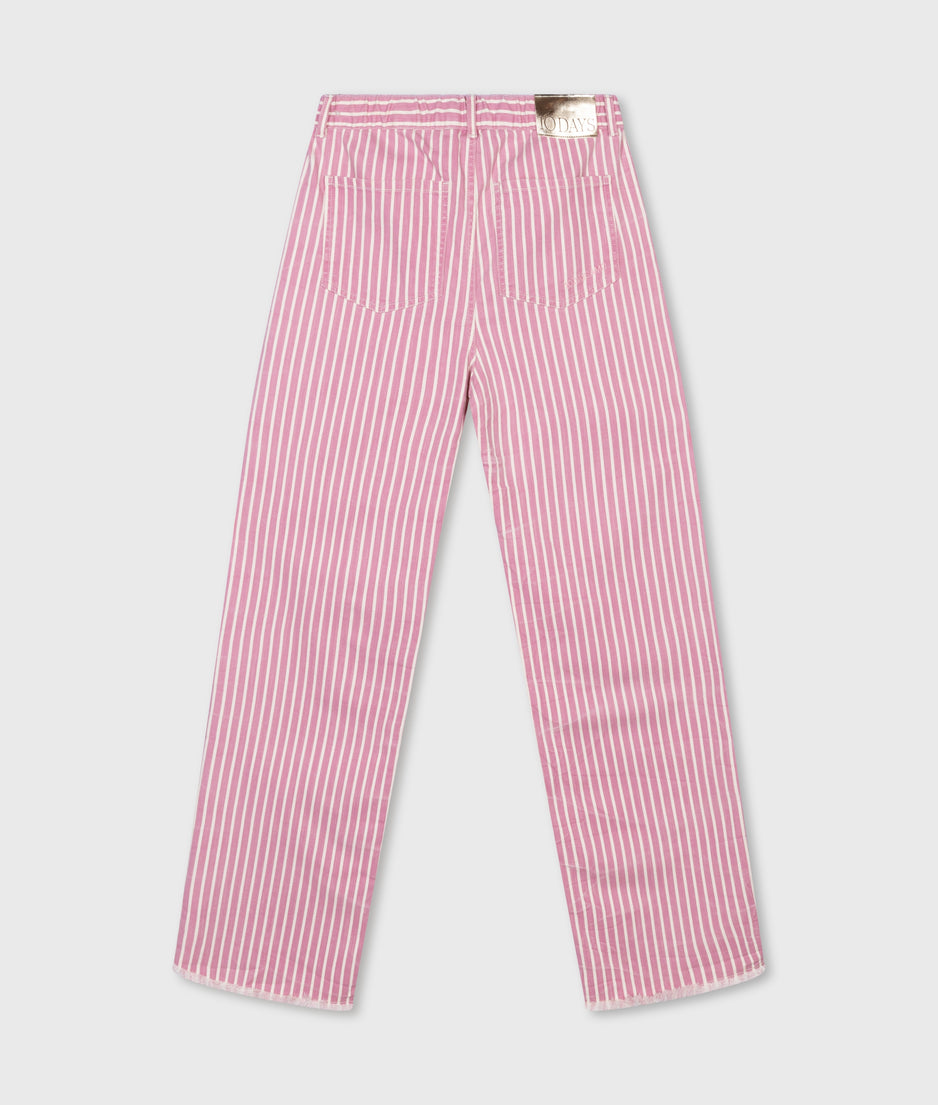 twill pants stripe | orchid pink