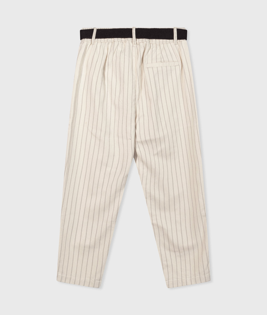 belted pants pinstripe | light natural