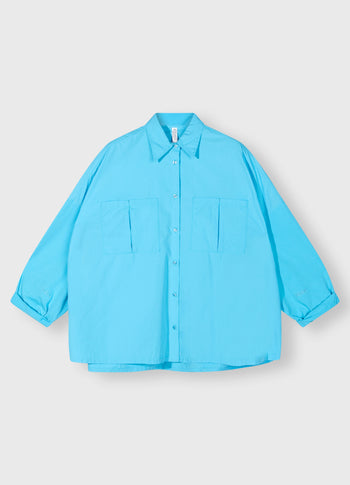 oversized shirt | laguna blue