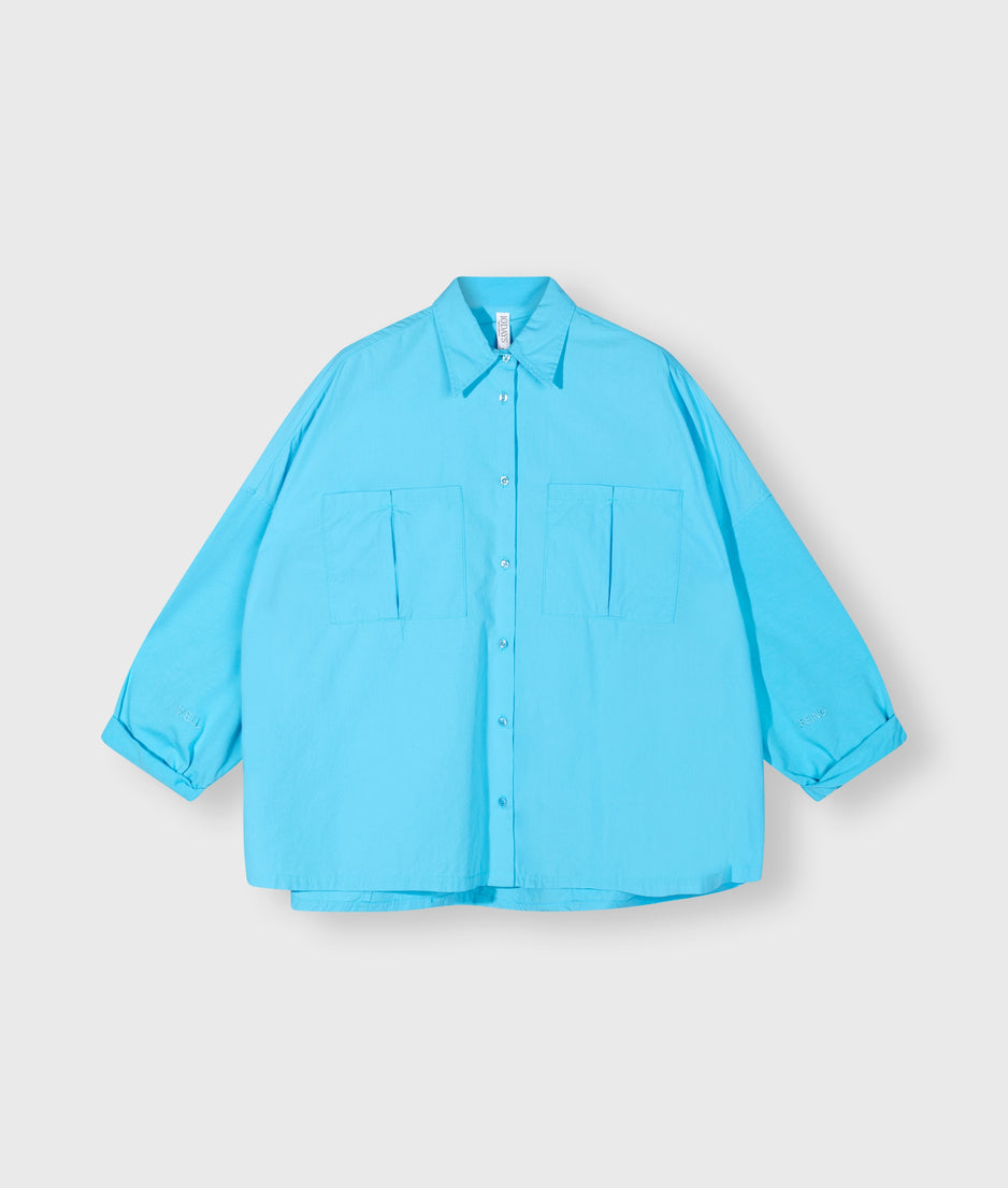 oversized shirt | laguna blue