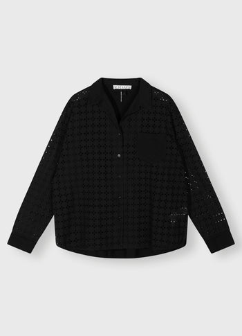 shirt broidery anglaise | black