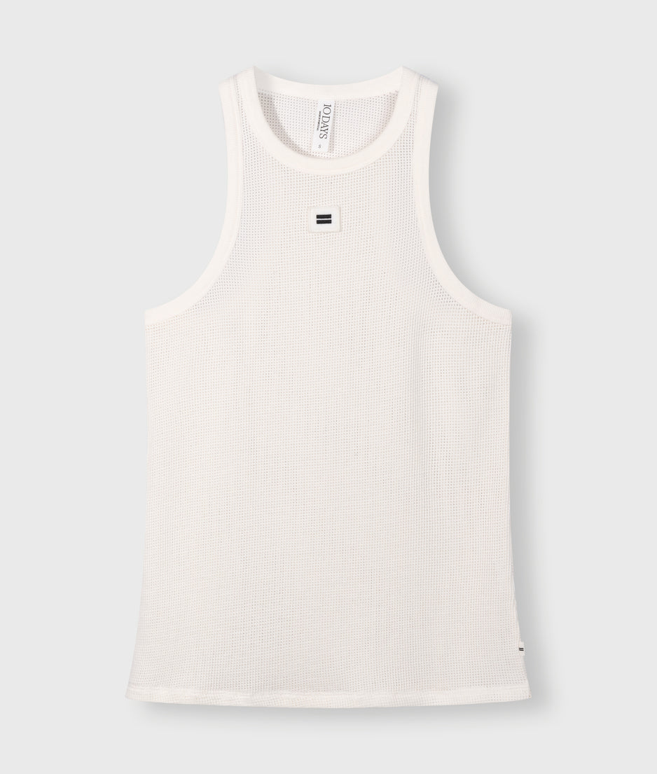 tank top mesh | ecru