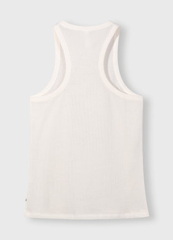 tank top mesh | ecru