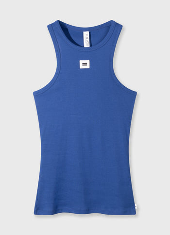 tank top rib | true blue