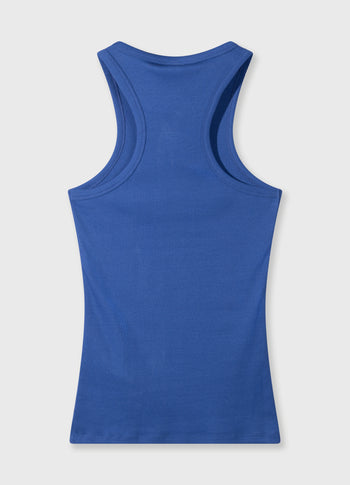 tank top rib | true blue