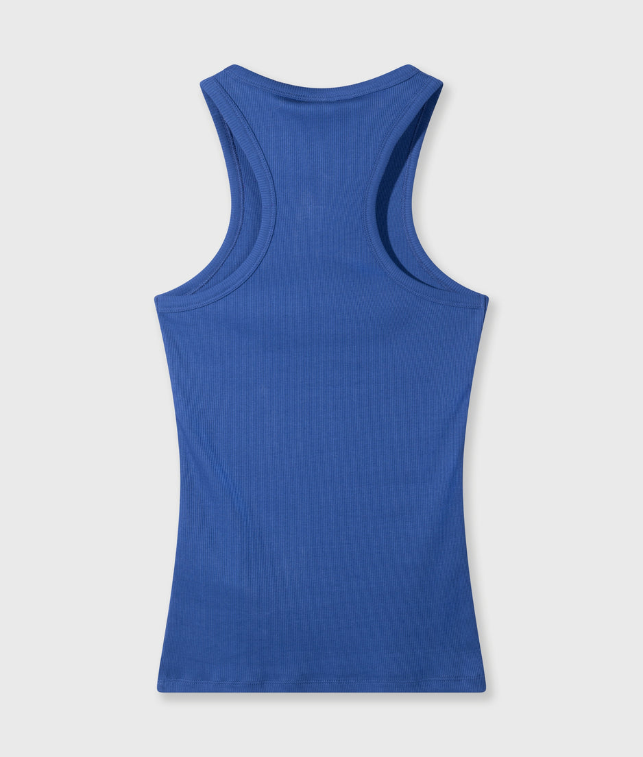 tank top rib | true blue