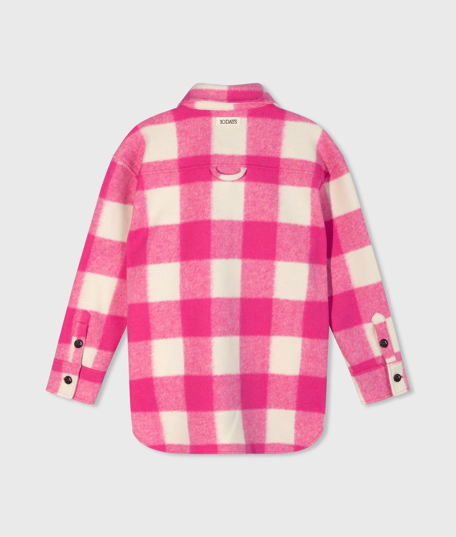 jacket check | bright pink