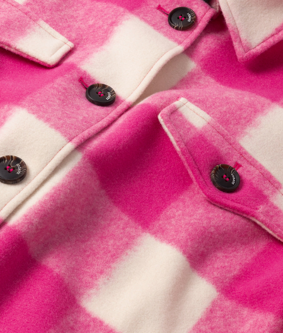 jacket check | bright pink