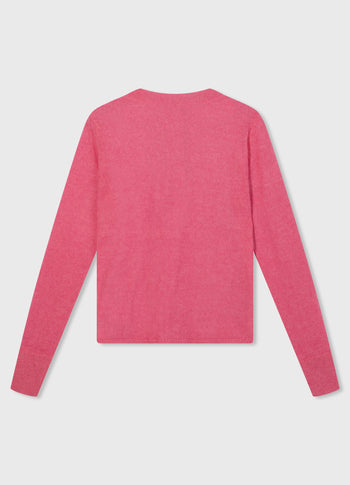 tee thin knit | bright pink