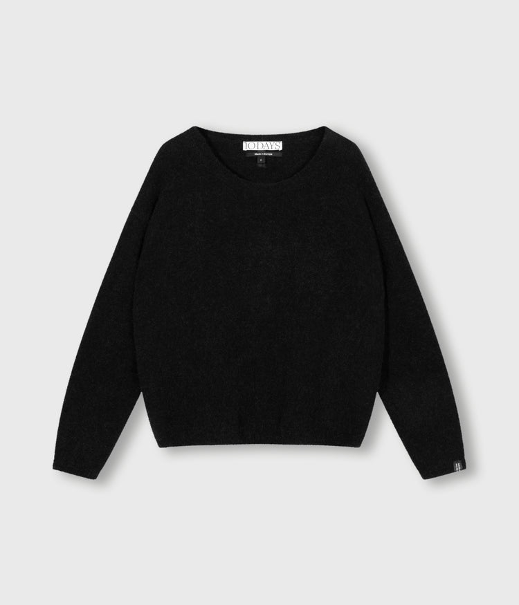 sweater soft knit | black