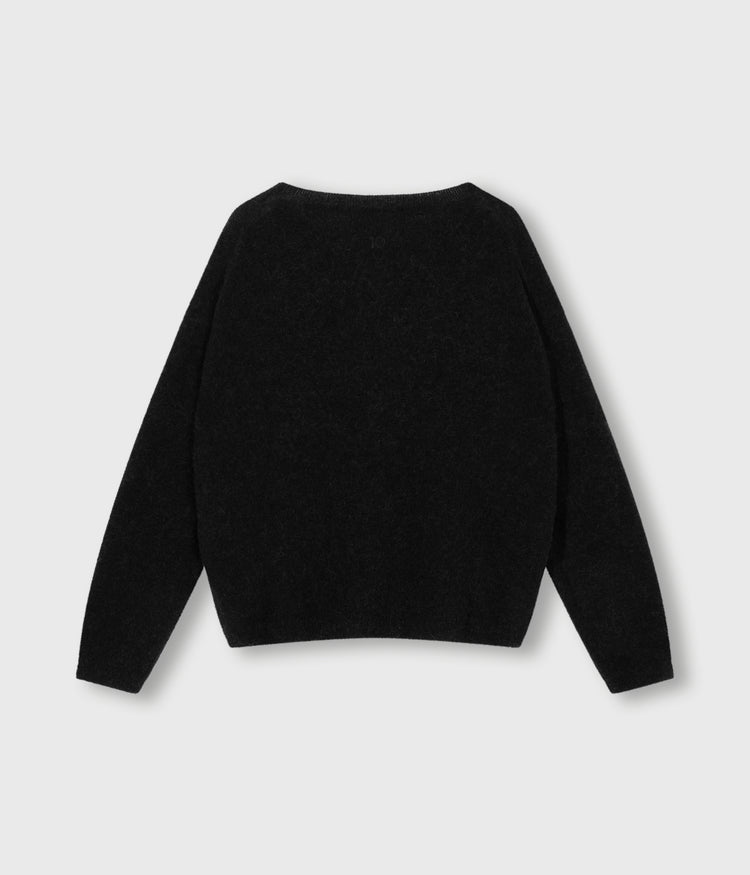 sweater soft knit | black