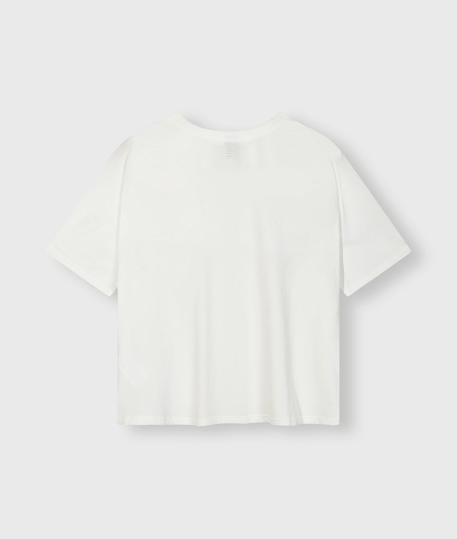 cotton tee well being | ecru