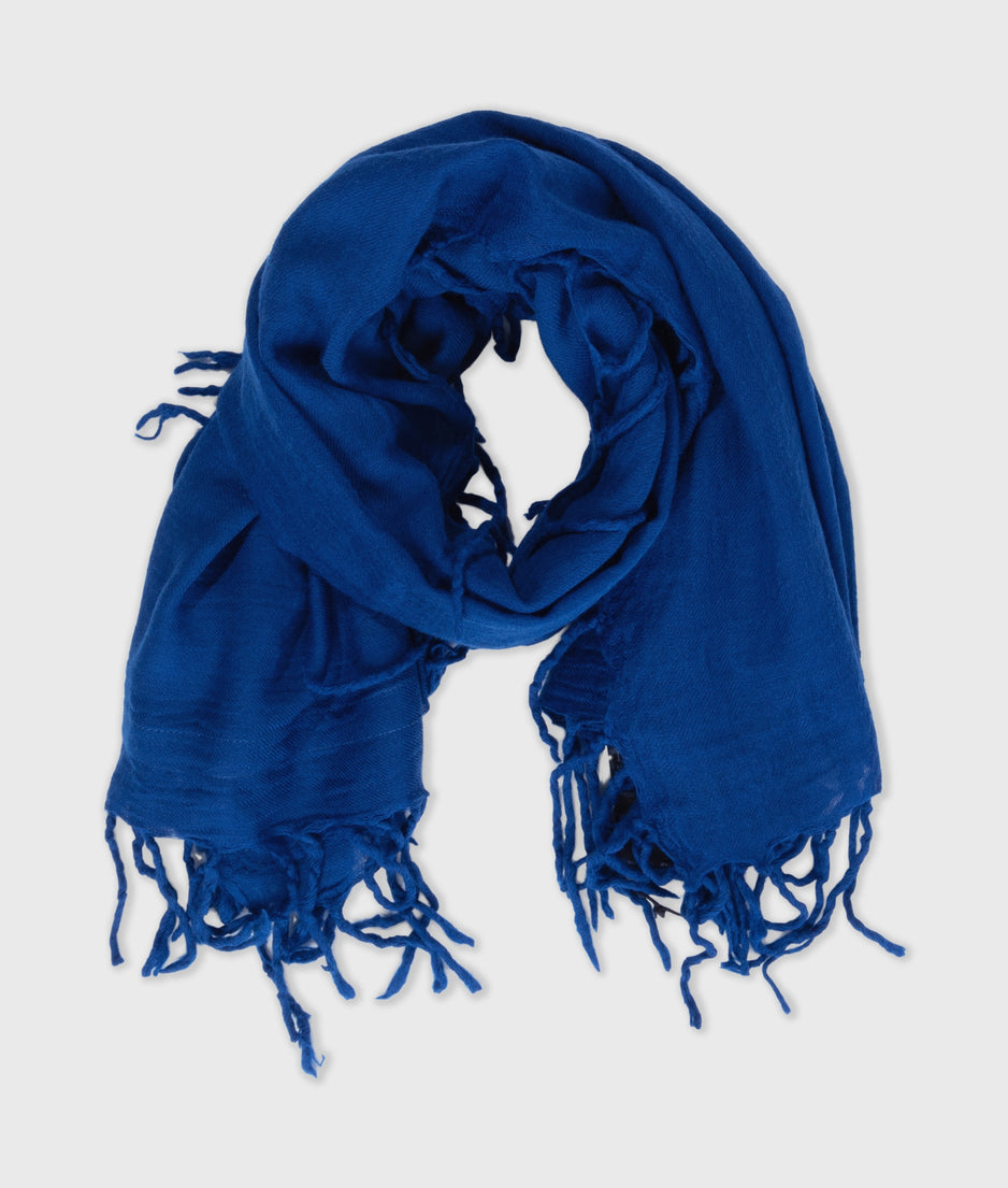 scarf wool | true blue