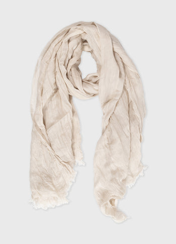 scarf linen | ecru