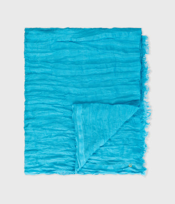 scarf linen | laguna blue