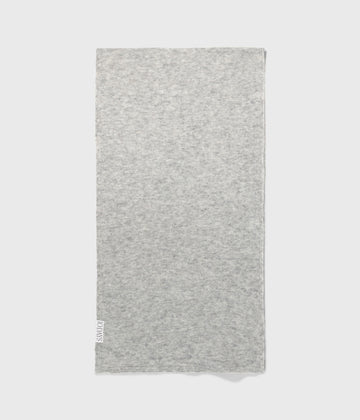 scarf soft knit | light grey melee