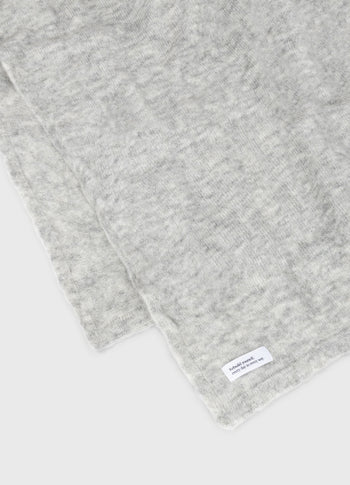 scarf soft knit | light grey melee