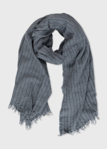 pinstripe scarf | graphite