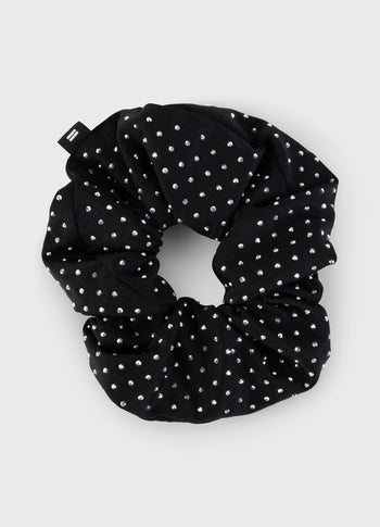 strass scrunchie | black