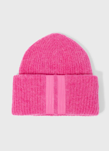 beanie soft knit | bright pink