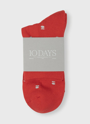 socks medal | coral red