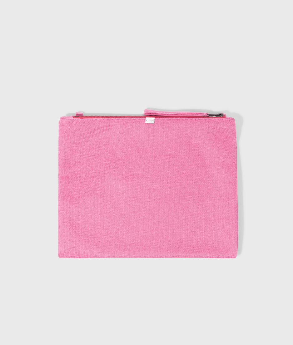 padded pouch | bright pink