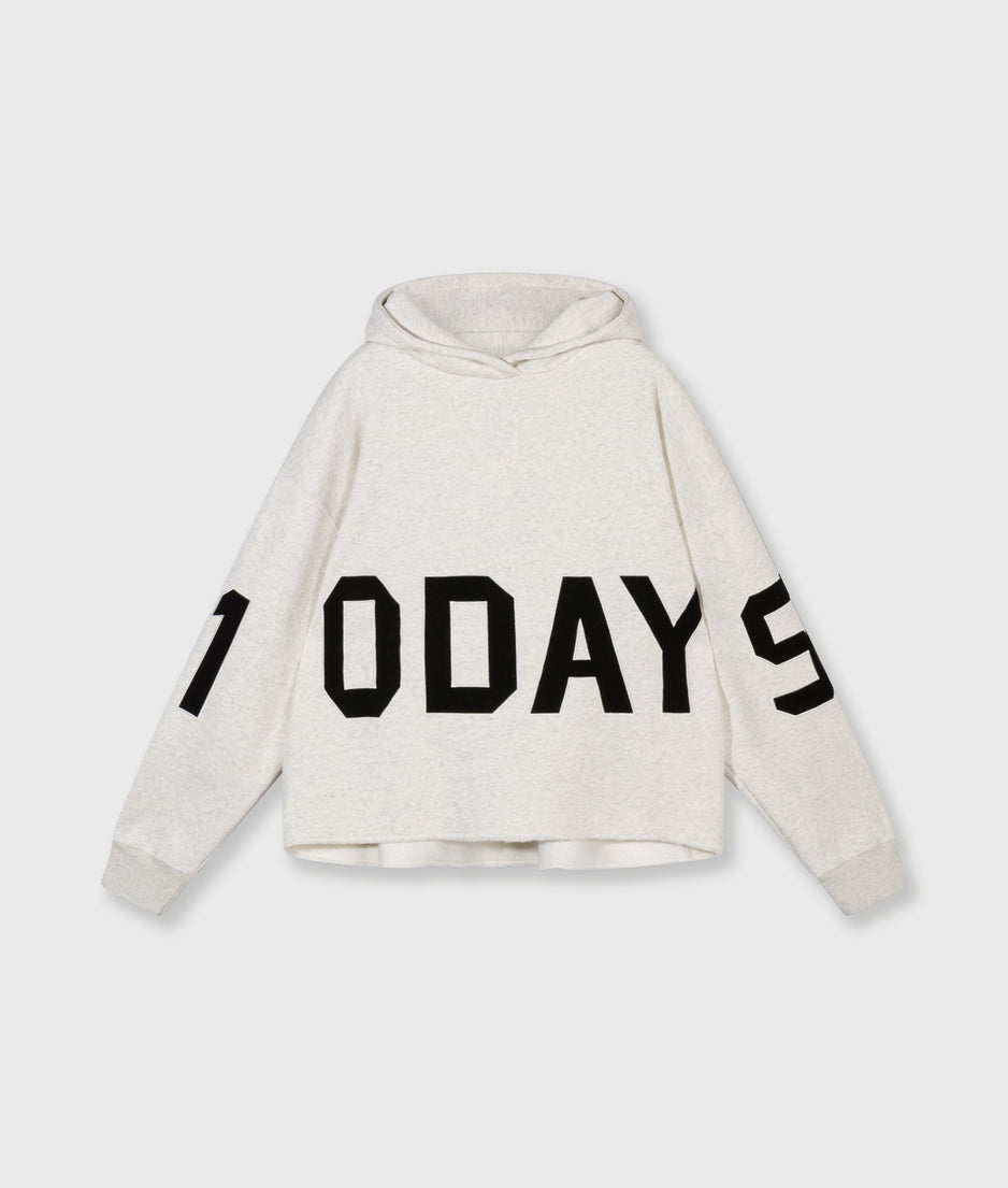 THE STATEMENT LOGO HOODIE | soft white melee