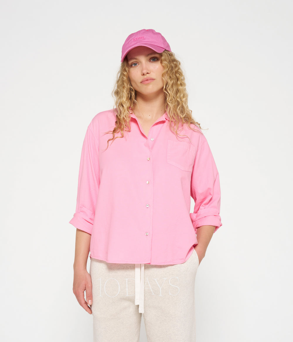 pique shirt | pink