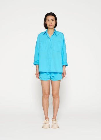 oversized shirt | laguna blue