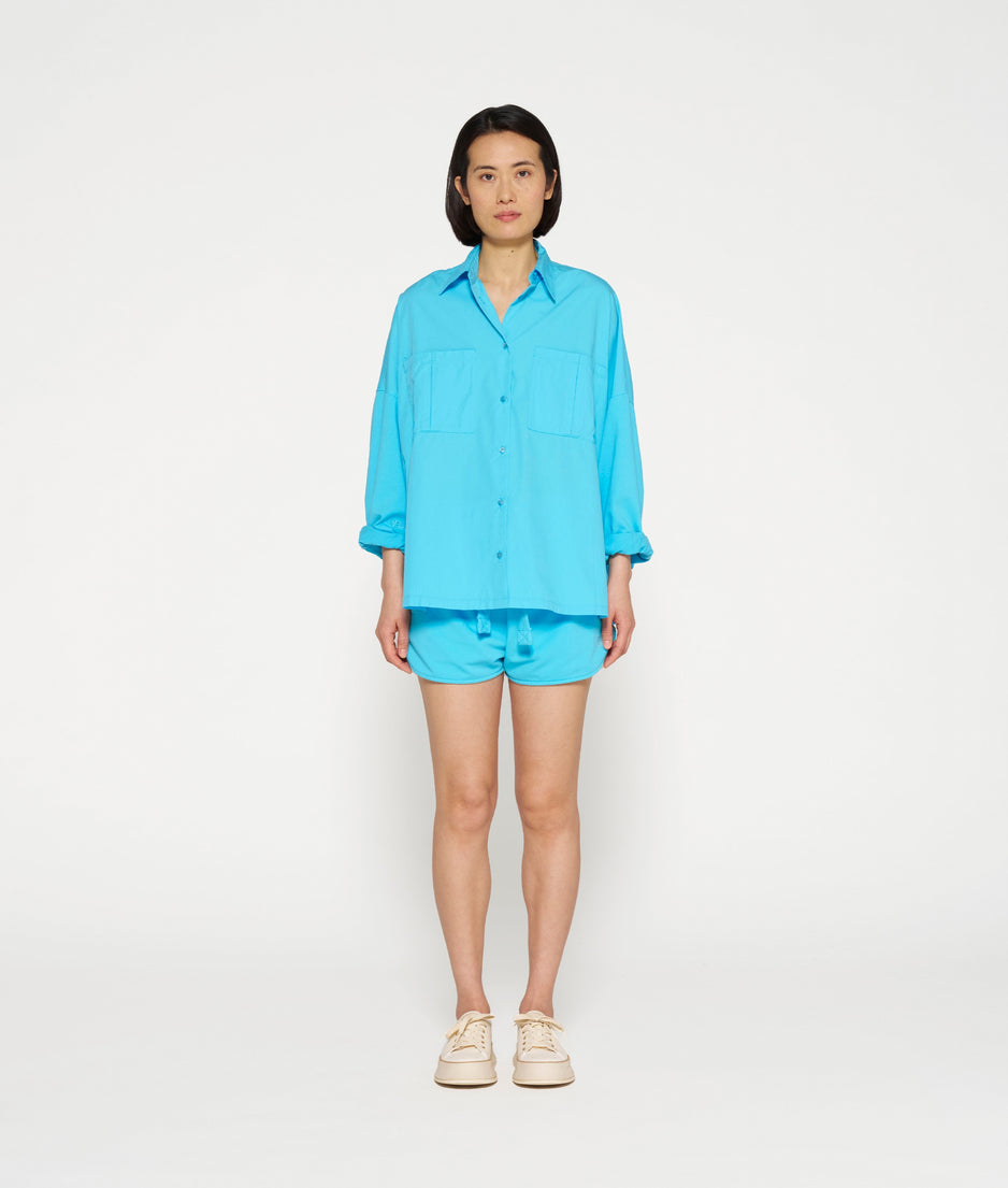 oversized shirt | laguna blue