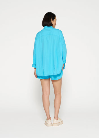 oversized shirt | laguna blue