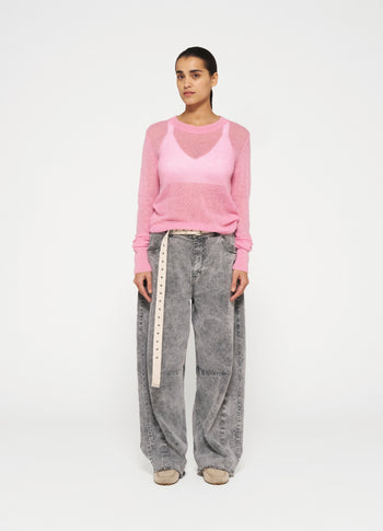 tee thin knit | pink