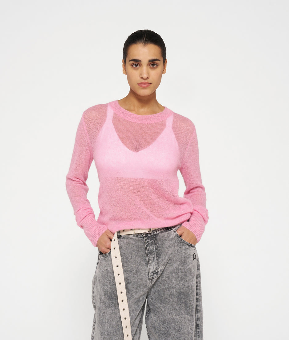 tee thin knit | pink