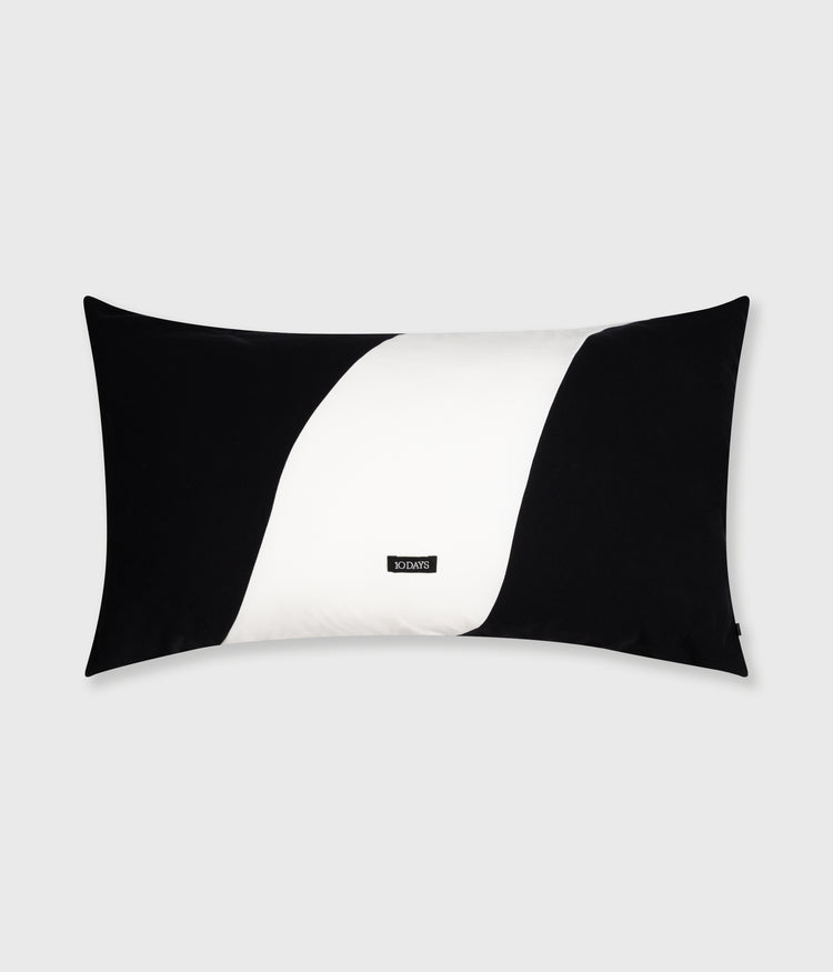 pillow double stripe 50x90 | black/ecru