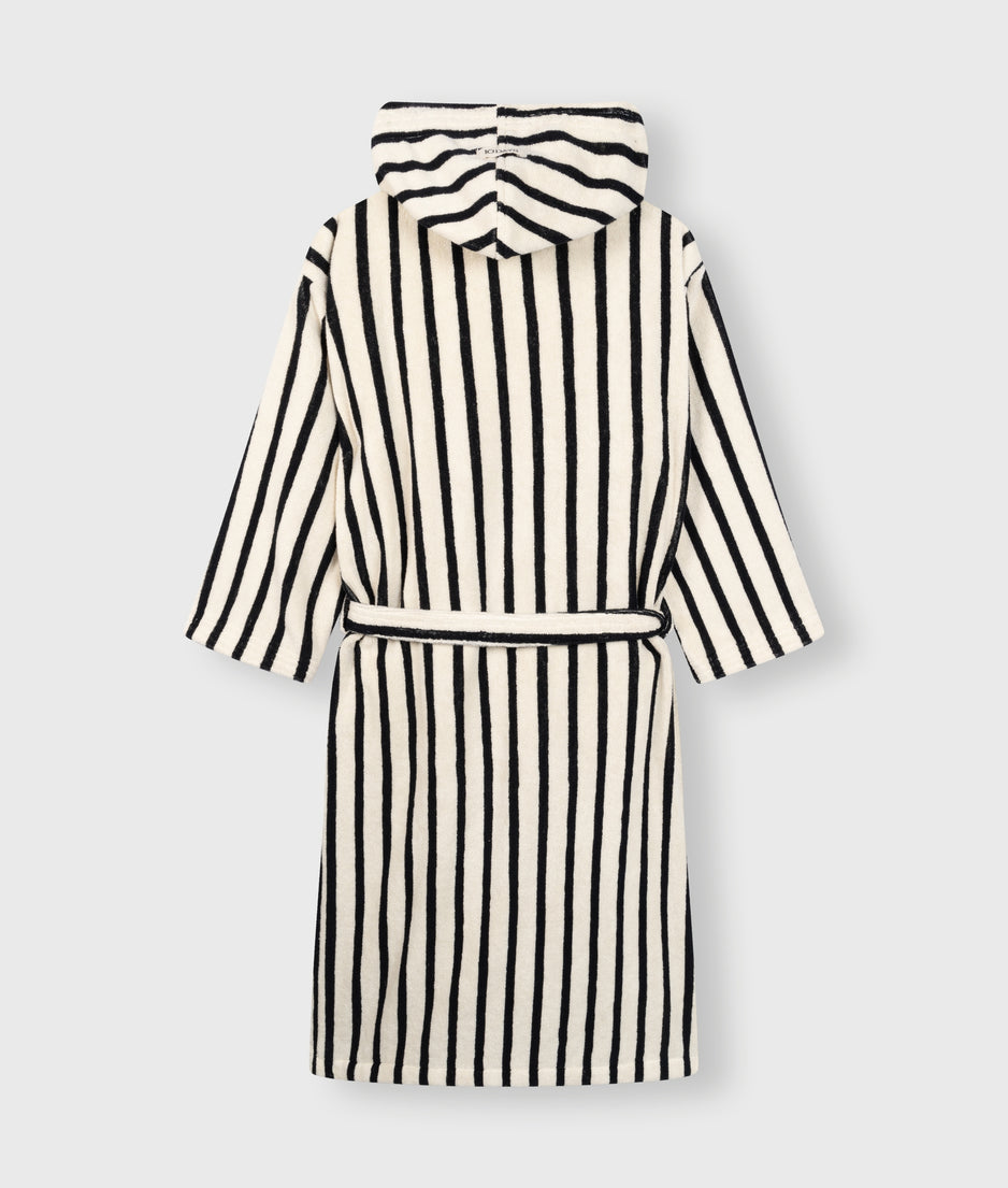 bathrobe stripes | ecru/black