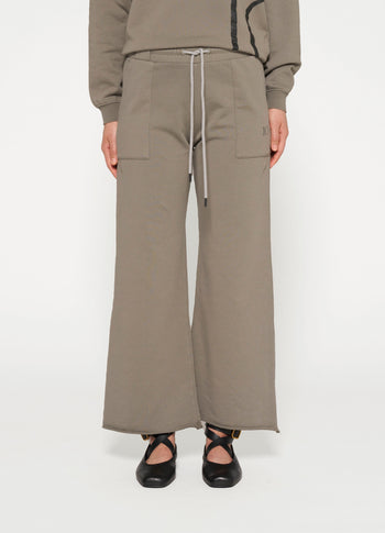 flared jogger | sage