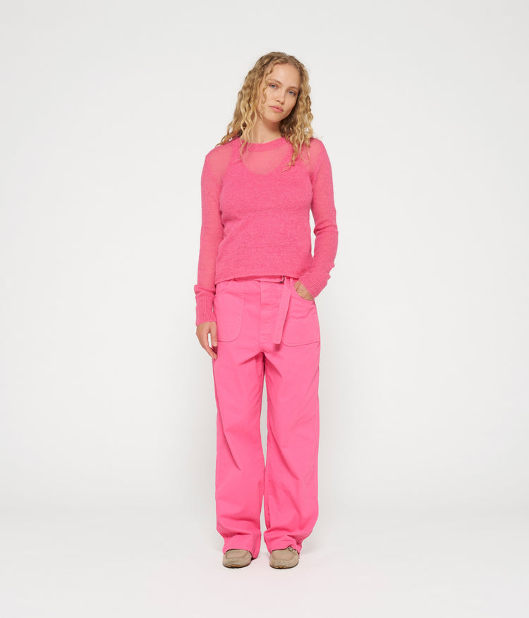 workwear pants | bright pink